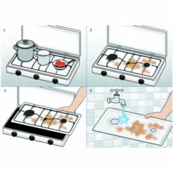 Parker® Fornello A Gas 3F Inox -Negozio Campeggio Economico fornello a gas inox 300 3