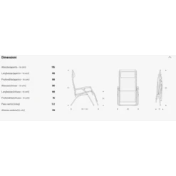 Poltrona LaFuma RSXA Clip Ciel -Negozio Campeggio Economico poltrona rsxa clip terre 2