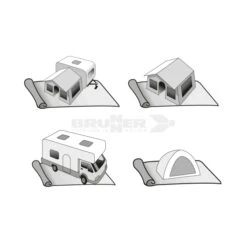 Stuoia Brunner Kinetic 250x350 -Negozio Campeggio Economico stuoia brunner kinetic 250x350 grammatura 400 copertura pavimento protezione campeggio tenda camper roulotte 2