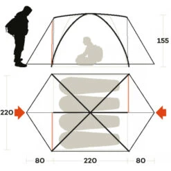 Tenda Ferrino Lhotse 4 -Negozio Campeggio Economico tenda ferrino lhotse 4 quattro stagioni campo base isolamento termico aereazione comfort robustezza 3
