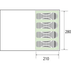 Tenda Brunner Pure 4 -Negozio Campeggio Economico tenda pure 4 8